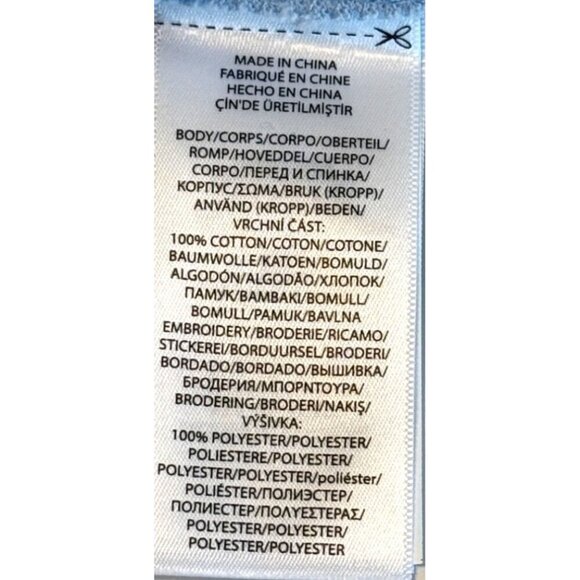 Ralph Lauren Infant Blue Daisy Shorts Blue White Size Box Embroidery Size 6M NWT - Picture 3 of 4